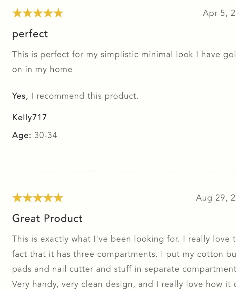 Faye Cotton Swabs Case - white